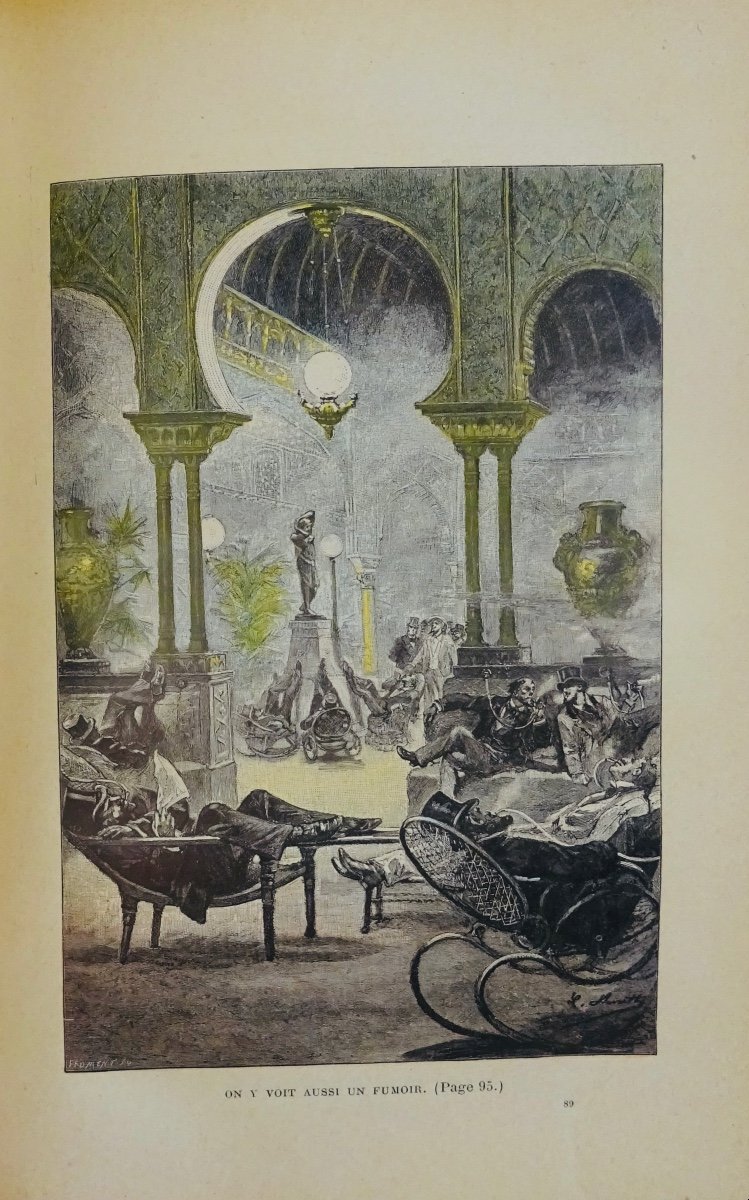 VERNE (Jules) - L'Ile à Hélice. Hetzel, 1895, illustré par Benett et en cartonnage d'éditeur.-photo-3