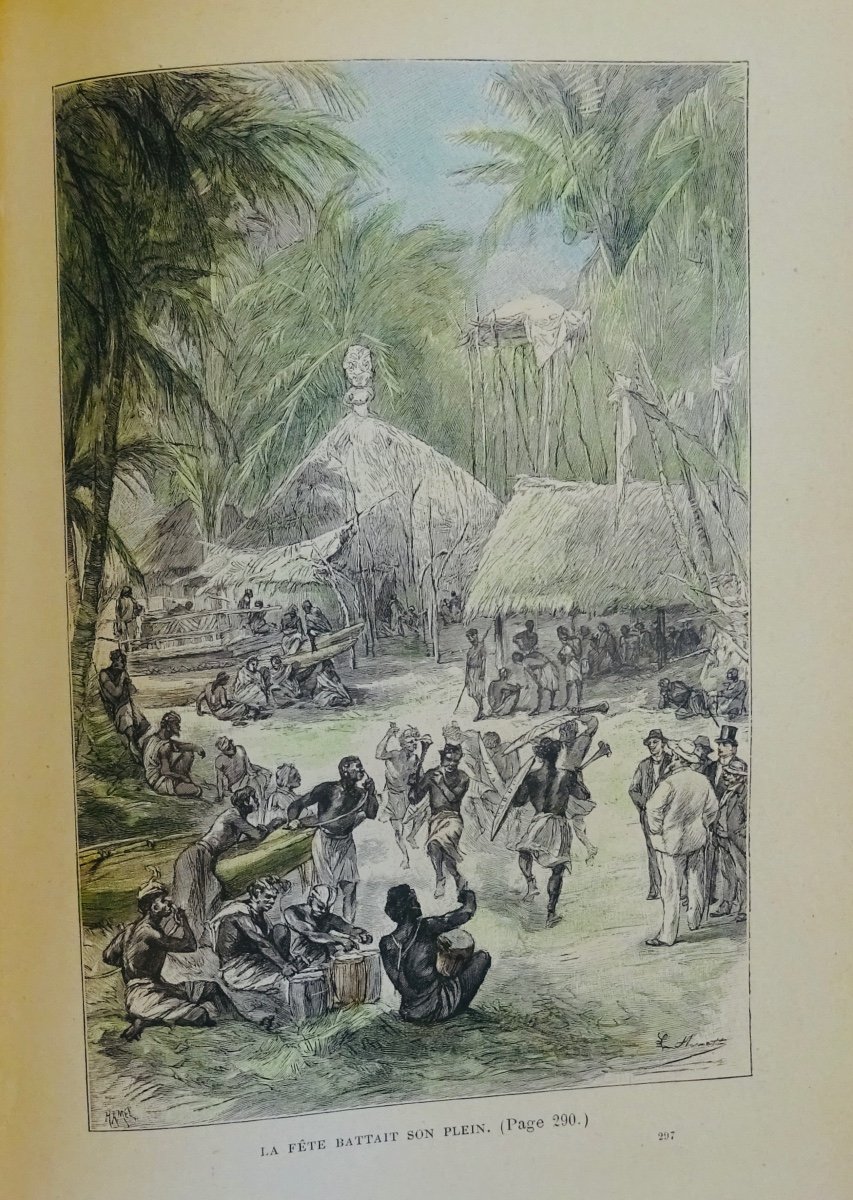Verne (jules) - Propeller Island. Hetzel, 1895, Illustrated By Benett And In Publisher's Cardboard.-photo-6