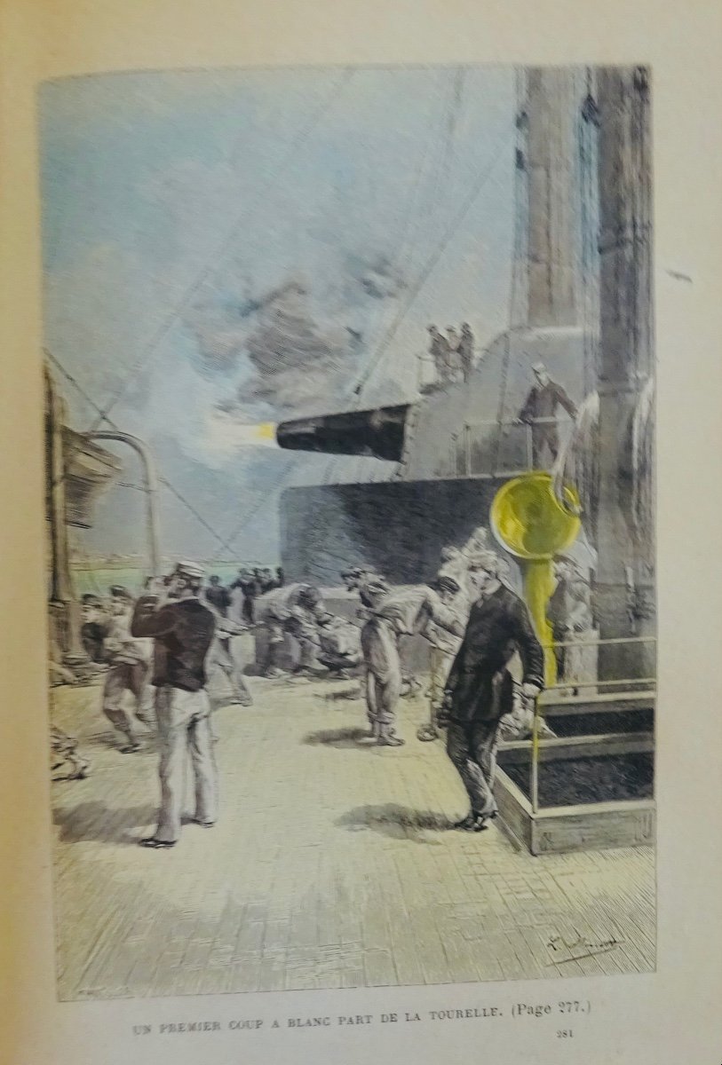 VERNE (Jules) - L'Ile à Hélice. Hetzel, 1895, illustré par Benett et en cartonnage d'éditeur.-photo-7