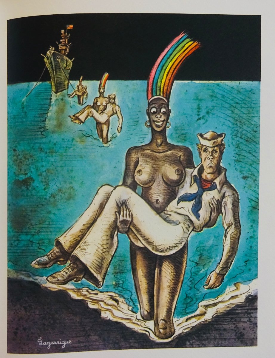 Vian (boris) - Romantic Work. Paris, André Sauret, 1980 And Illustrated By Folon, Topor, Etc.-photo-8