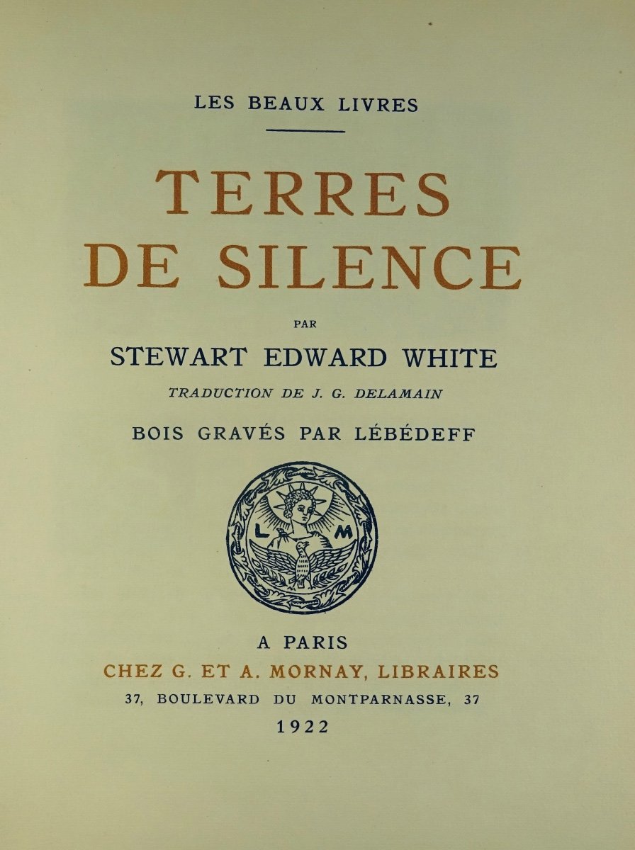 WHITE (Stewart Edward) - Terre de Silence. G. et A. Mornay, 1922 et illustré par LEBEDEFF.-photo-2