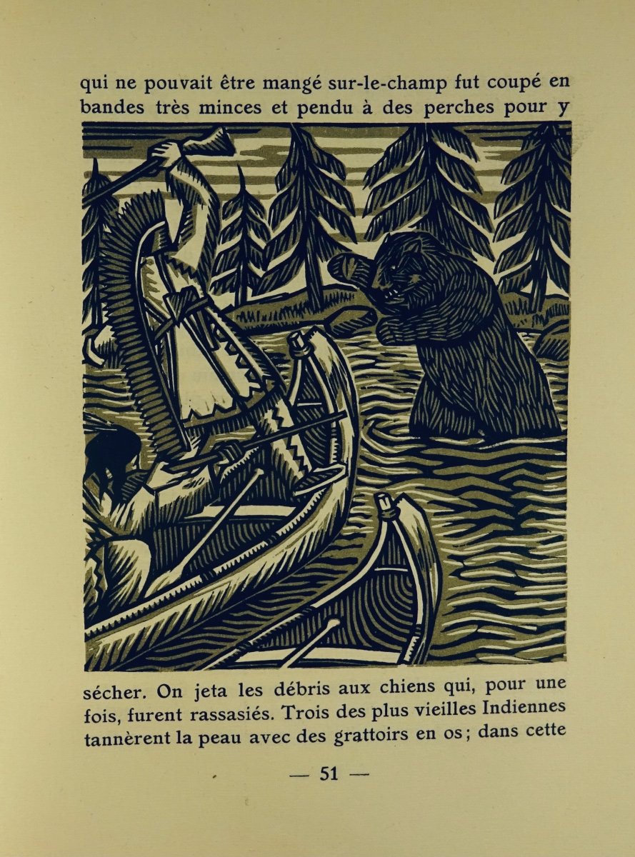 WHITE (Stewart Edward) - Terre de Silence. G. et A. Mornay, 1922 et illustré par LEBEDEFF.-photo-3