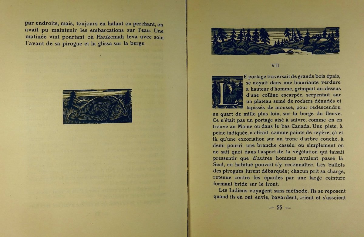 WHITE (Stewart Edward) - Terre de Silence. G. et A. Mornay, 1922 et illustré par LEBEDEFF.-photo-4