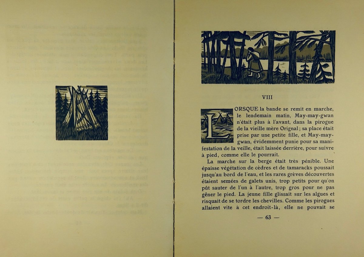 WHITE (Stewart Edward) - Terre de Silence. G. et A. Mornay, 1922 et illustré par LEBEDEFF.-photo-5