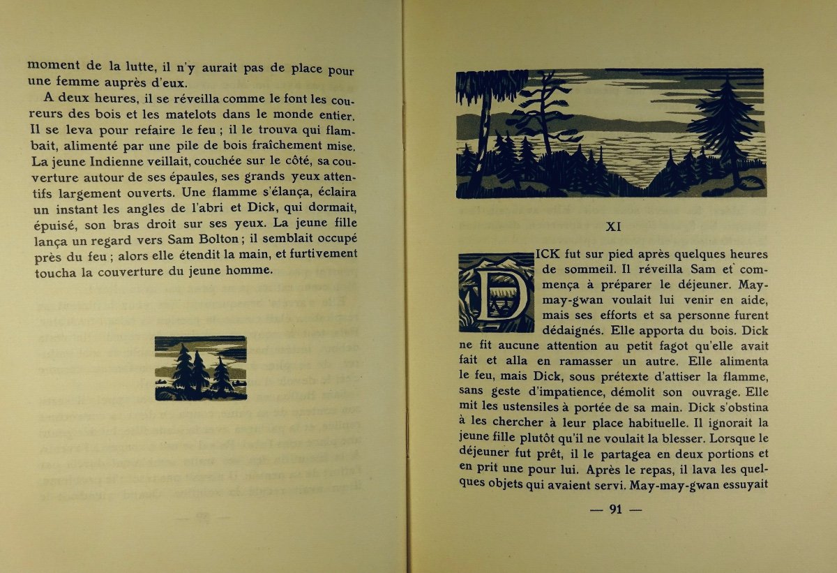 WHITE (Stewart Edward) - Terre de Silence. G. et A. Mornay, 1922 et illustré par LEBEDEFF.-photo-7
