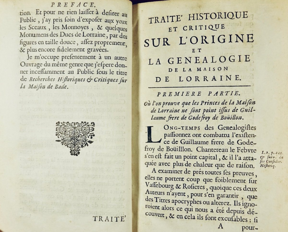 HUGO DE BALEICOURT - Traité historique et critique sur la généalogie Lorraine, Berlin, 1711.-photo-4