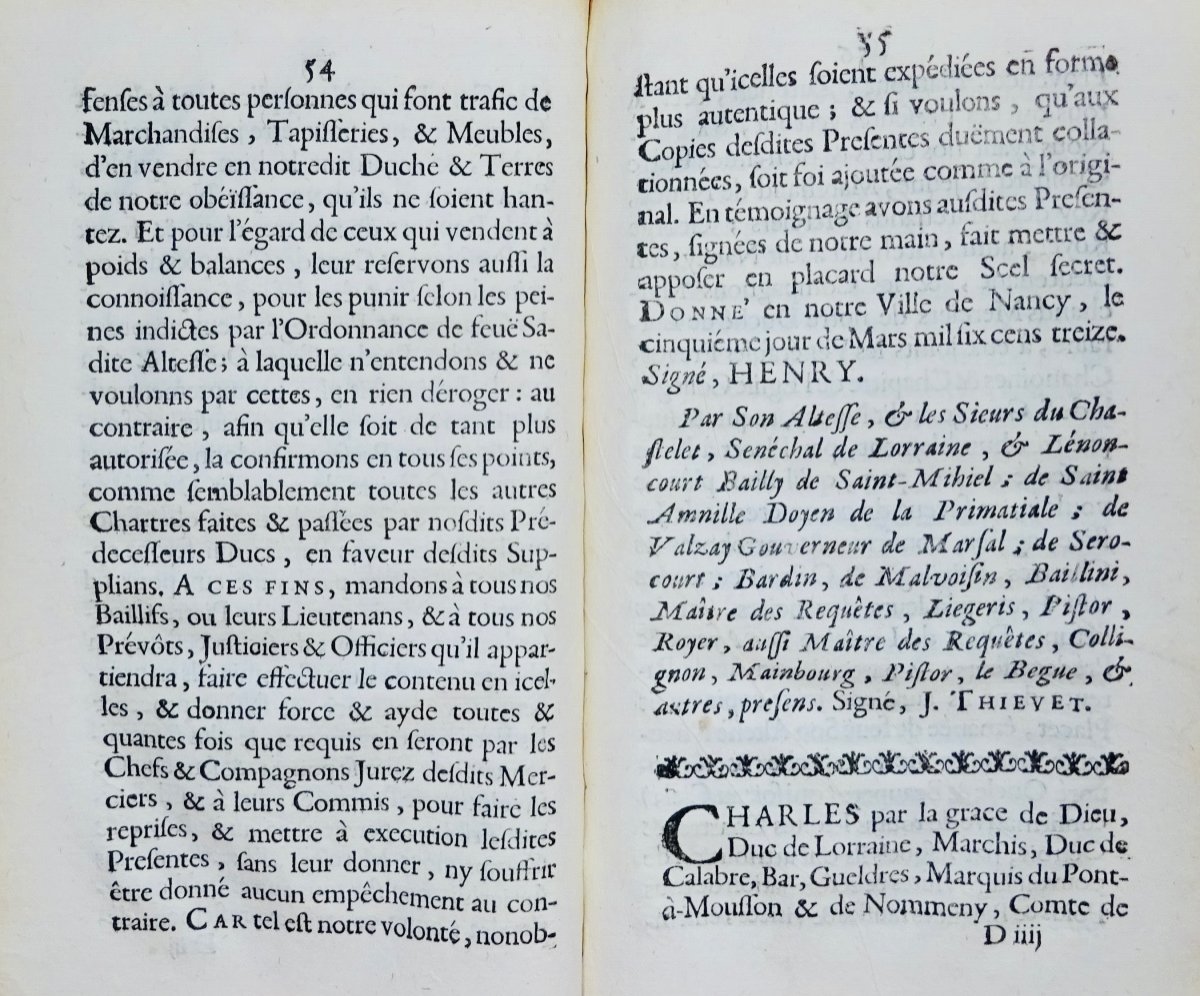Ordonnances, statuts, privilèges et règlemens accordez aux marchands. Cusson, 1743, relié.-photo-6