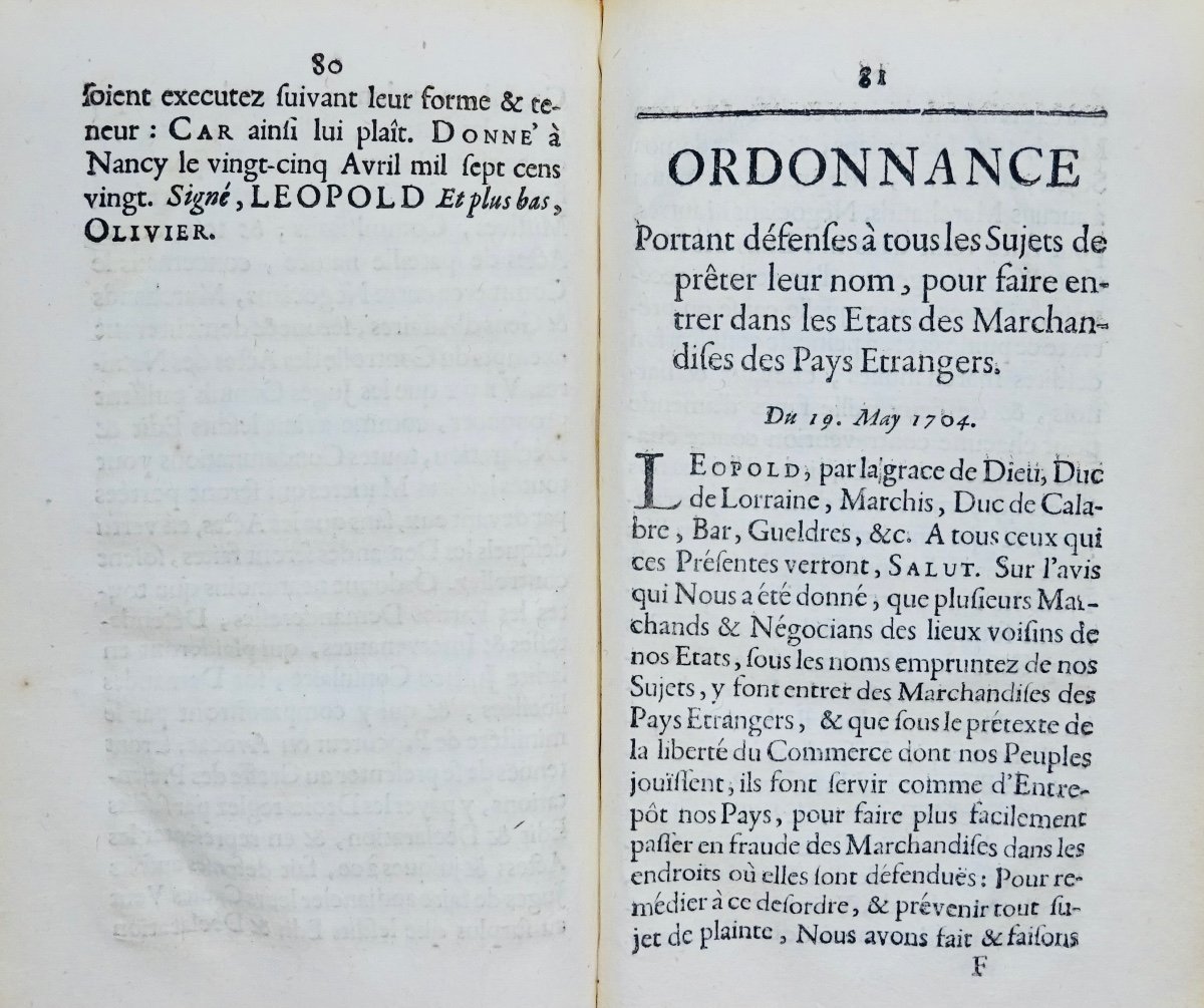 Ordonnances, statuts, privilèges et règlemens accordez aux marchands. Cusson, 1743, relié.-photo-8