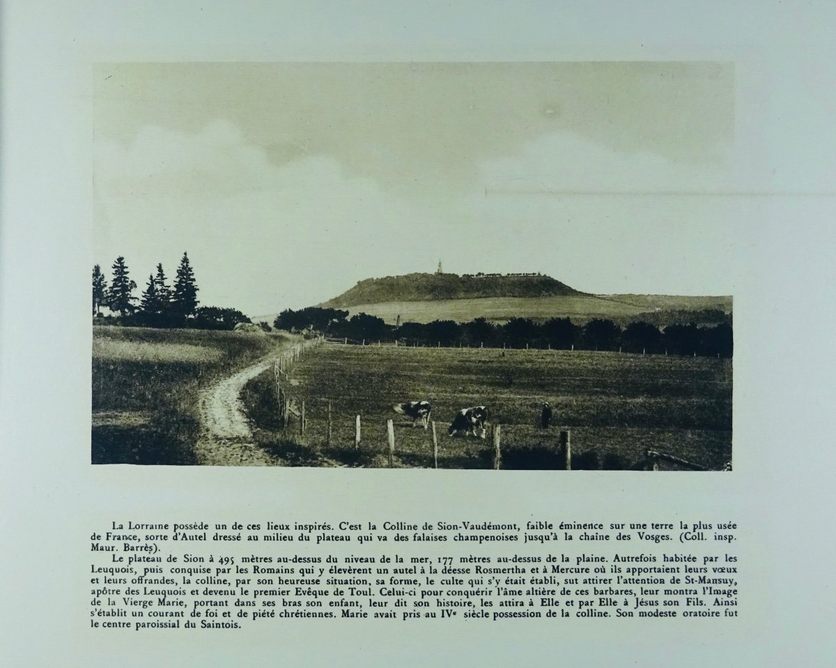 Souvenir de la colline inspirée. Sion-Vaudémont. Imprimerie-Réunie, vers 1930 et broché.