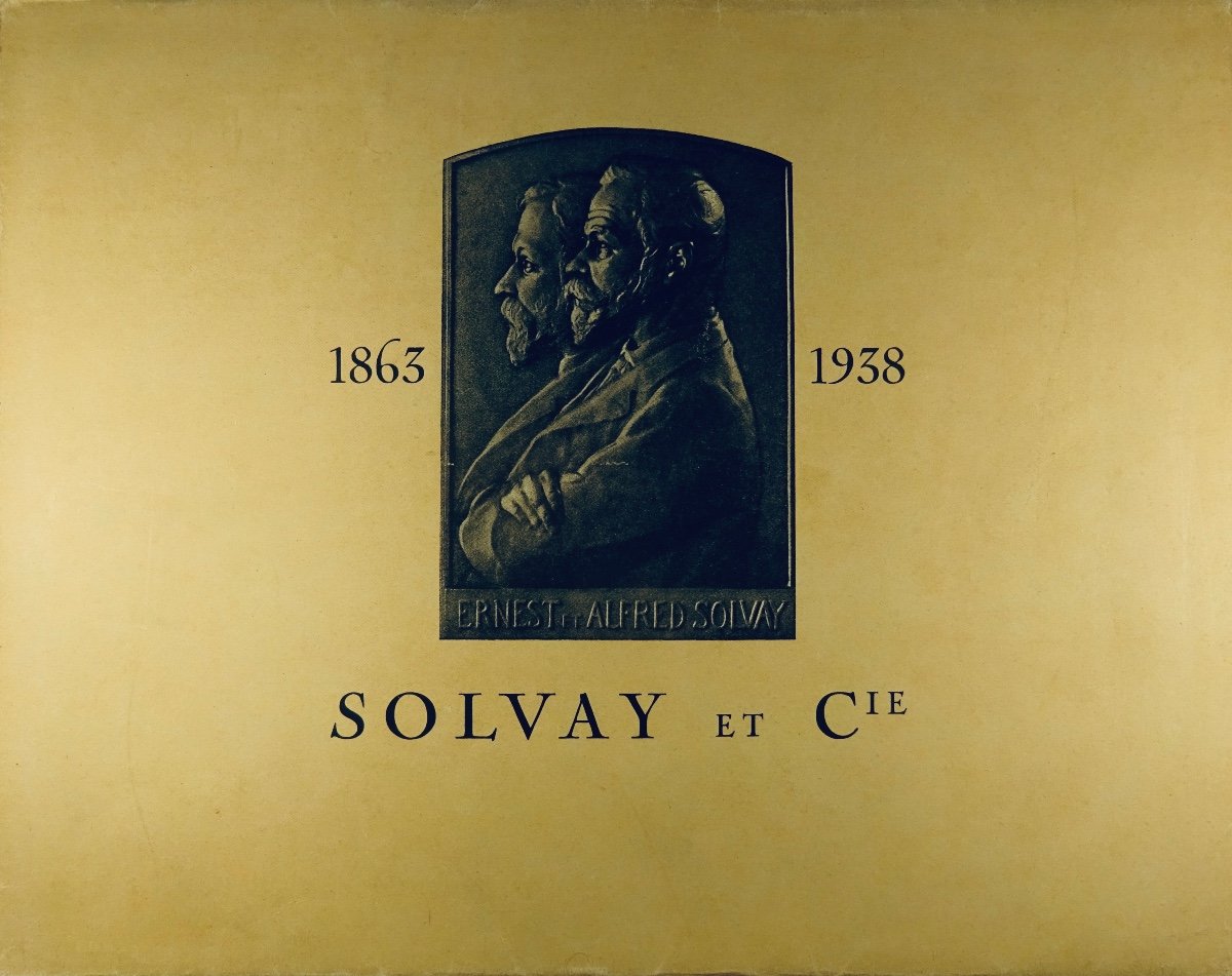 Solvay And Co., 1863-1938. (brussels?), At The Headquarters Of The Company?, 1938. Paperback, Good Condition.-photo-4