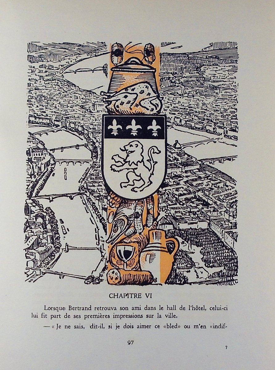 Bachelard - Olaf In The Land Of Papillarie. Paul Even Printing, 1954, Illustrations By Morette.-photo-4