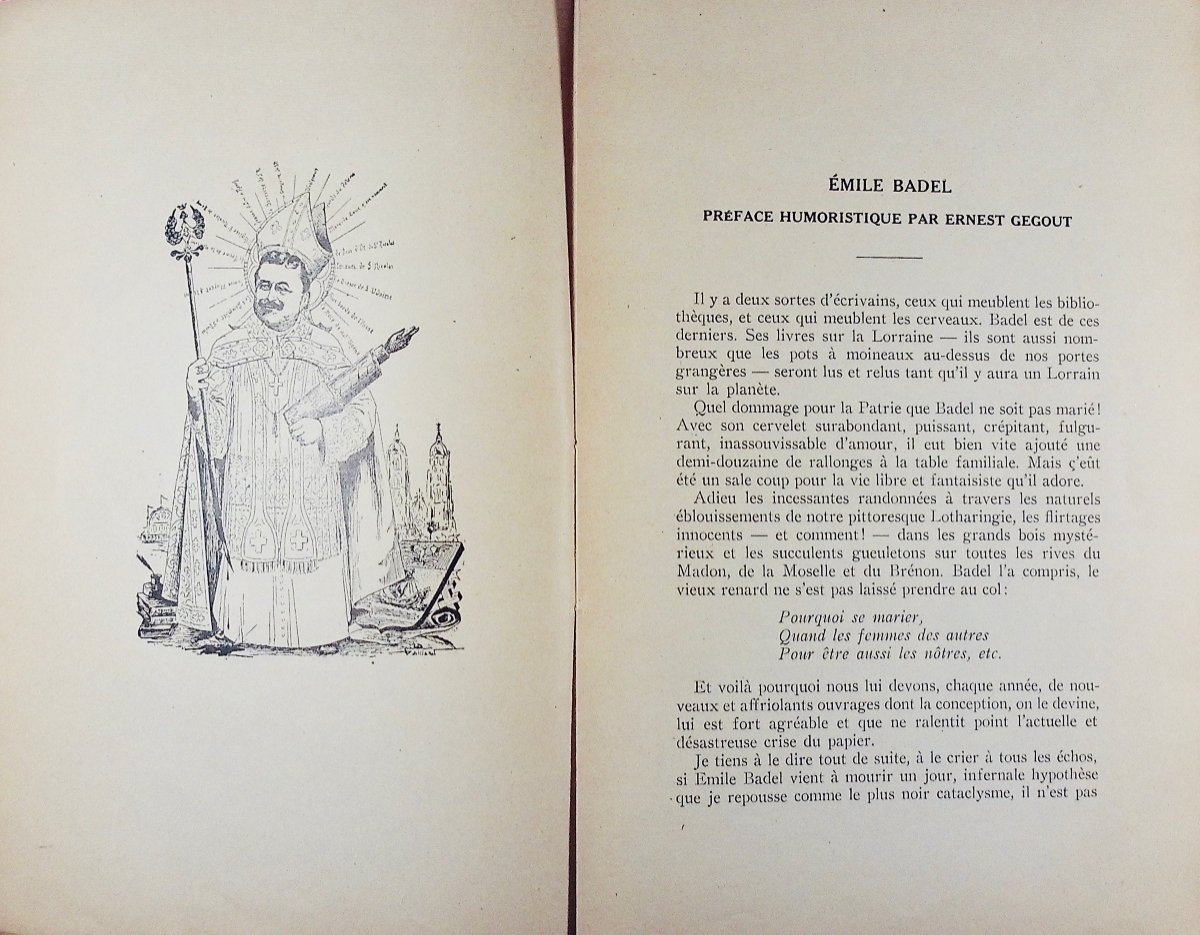 Badel (émile) - Childhood Memories In The Lorraine Region. Georges Thomas, 1930 And Paperback.-photo-4