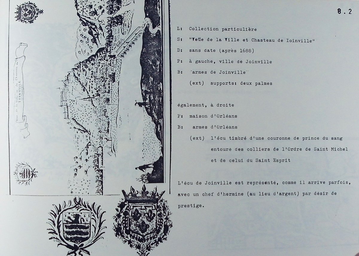 Balandraud - Liébaut - Lapasset - Heraldry In Joinville. Joinville, 1983 And Paperback.-photo-7