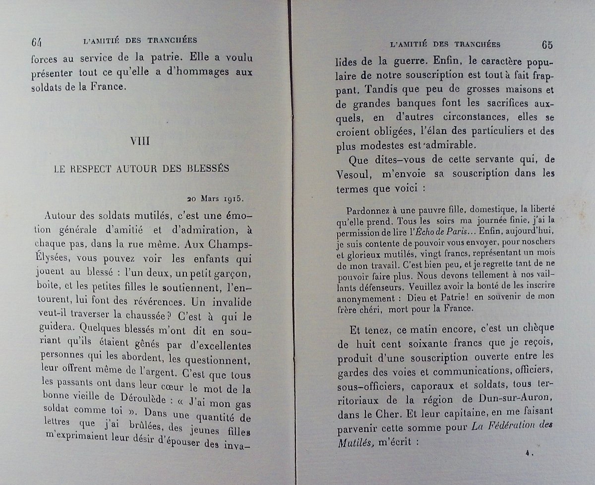 Barrès - The French Soul And The War **** Friendship In The Trenches. émile-paul Frères, 1916.-photo-5
