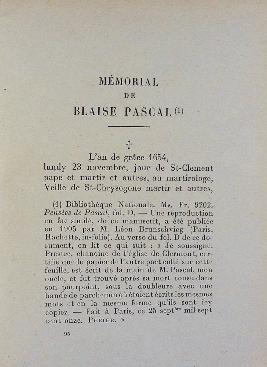 Barrès (maurice) - Pascal's Anguish. Plon, 1923, First Edition On Standard Paper.-photo-2