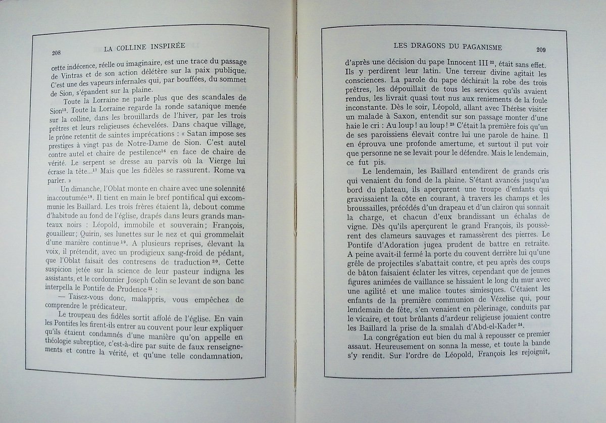 BARRÈS (Maurice) - La colline inspirée. Nancy, Berger-Levrault, 1962. Édition critique.-photo-4