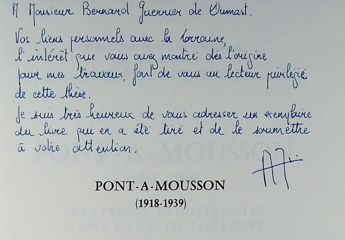 BAUDANT - Pont-À-Mousson (1918-1939), stratégies industrielles d'une dynastie lorraine. 1980.-photo-2