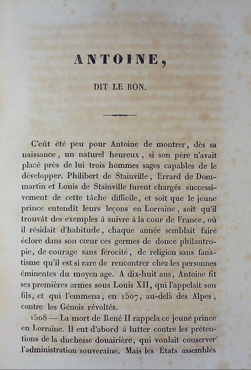 BÉGIN (Emile-Auguste) - Histoire des duchés de Lorraine et de Bar. Vidart et Julien, 1833.-photo-4