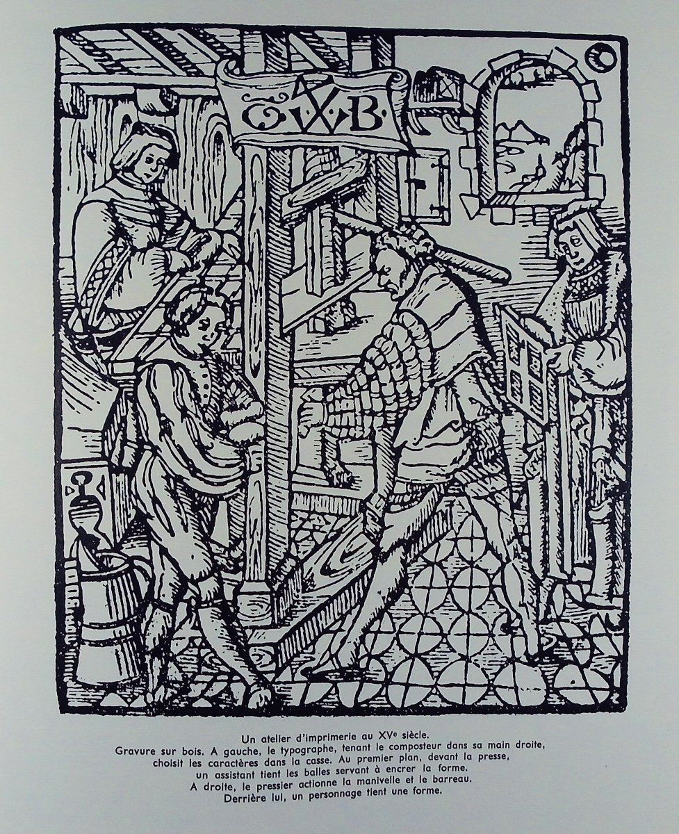 Histoire d'un imprimeur - Berger-Levrault (1676-1976). Cartonnage d'éditeur,  imprimé en 1976.-photo-3