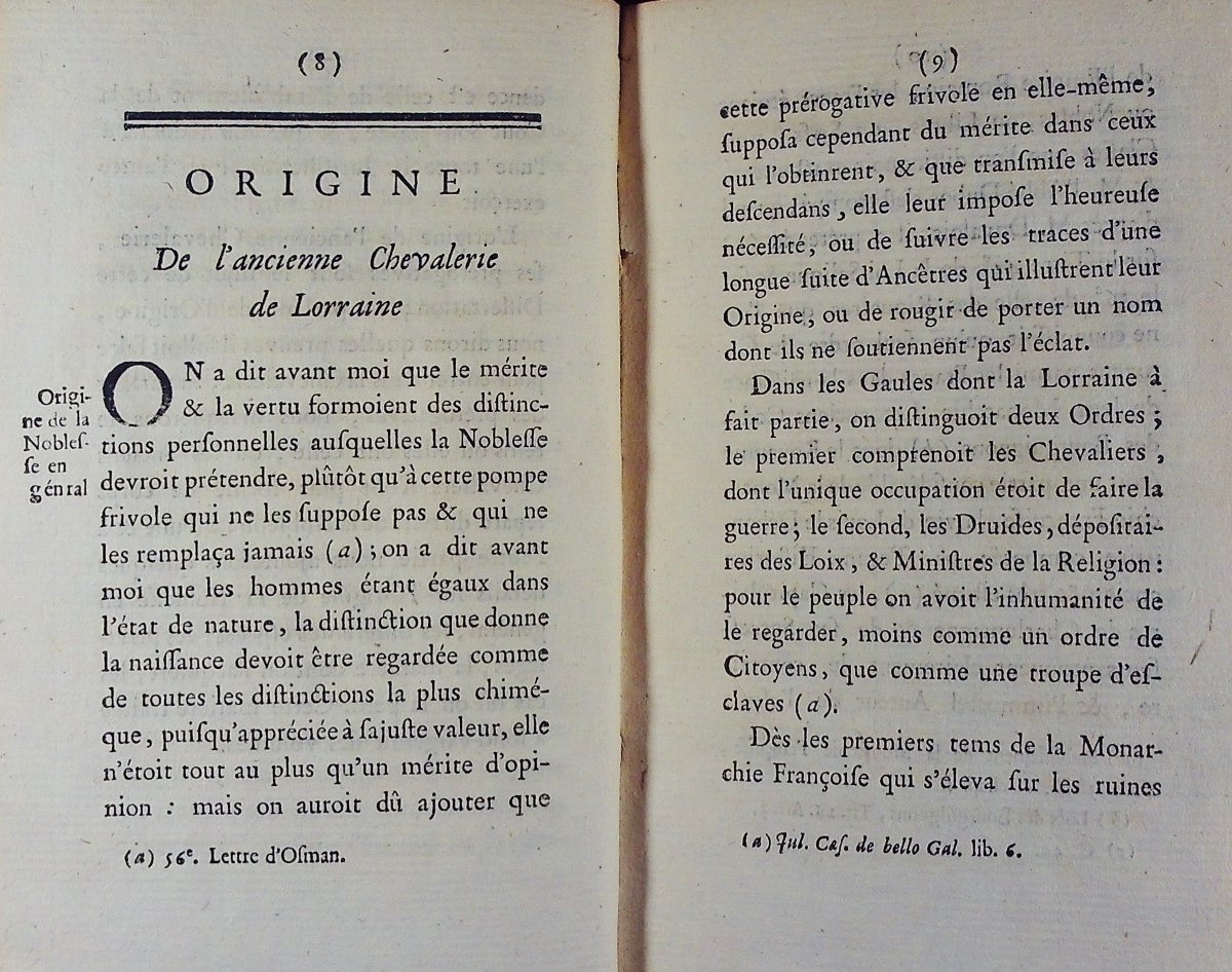 [bermann] - Dissertation On The Ancient Chivalry And Nobility Of Lorraine. Haener, 1763.-photo-4