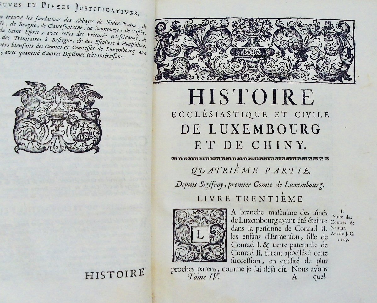 Bertholet - Ecclesiastical And Civil History Of The Duchy Of Luxembourg And County Of Chiny. 1741.-photo-2