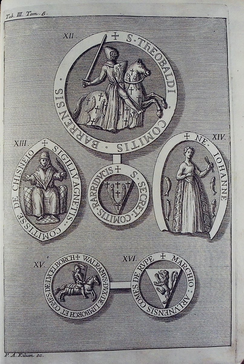 BERTHOLET - Histoire ecclésiastique et civile du duché de Luxembourg et comté de Chiny. 1741.-photo-5