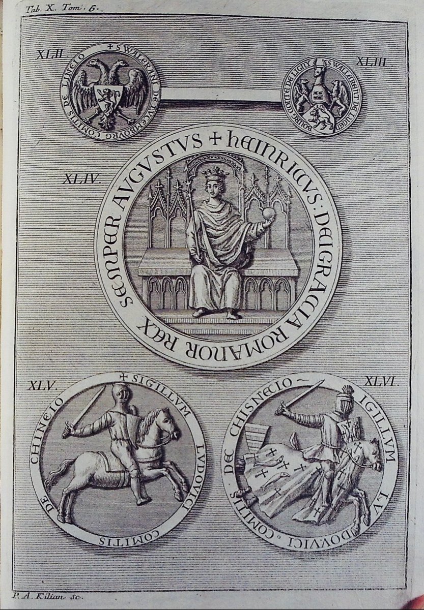 BERTHOLET - Histoire ecclésiastique et civile du duché de Luxembourg et comté de Chiny. 1741.-photo-7