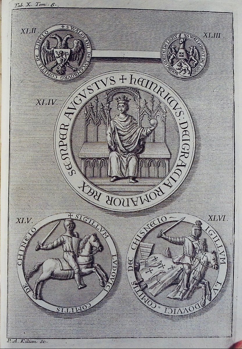 Bertholet - Ecclesiastical And Civil History Of The Duchy Of Luxembourg And County Of Chiny. 1741.-photo-7