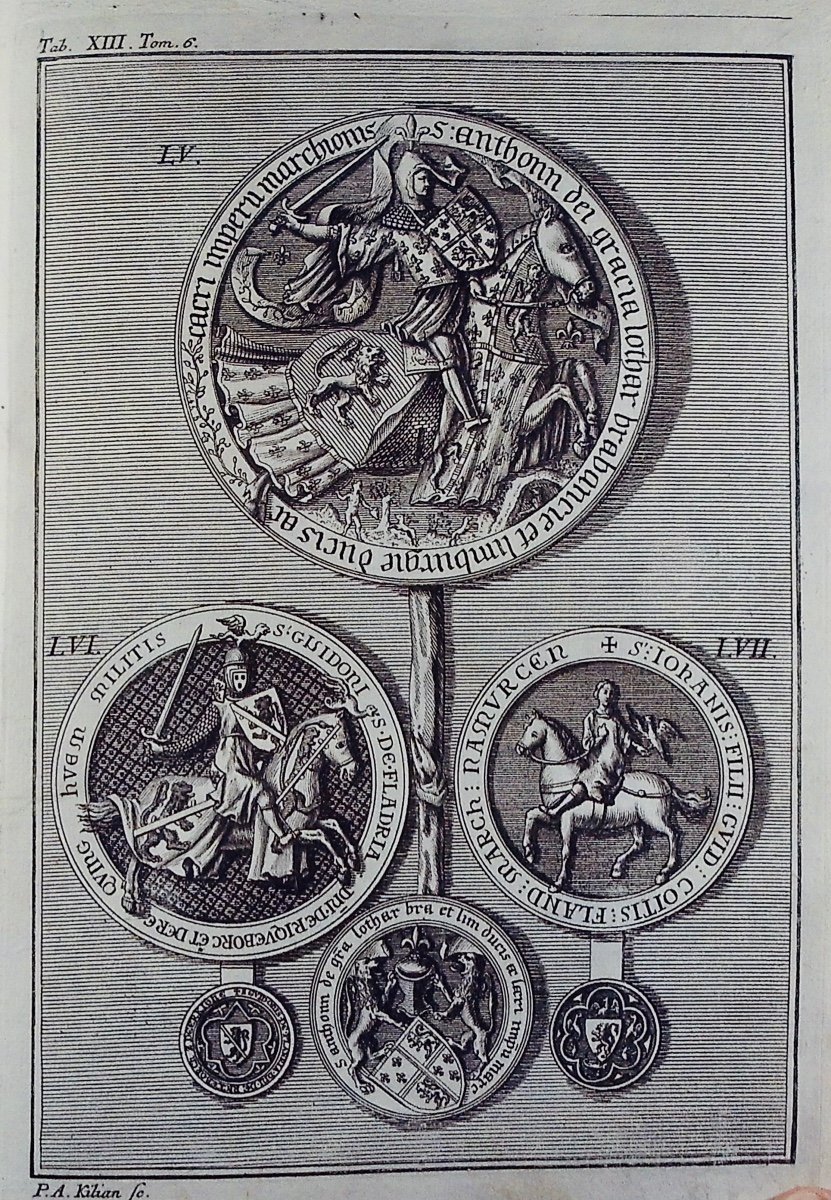 Bertholet - Ecclesiastical And Civil History Of The Duchy Of Luxembourg And County Of Chiny. 1741.-photo-8