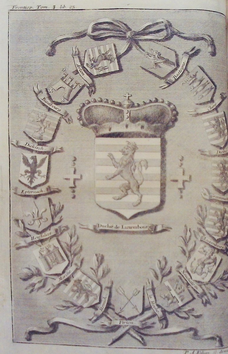 BERTHOLET - Histoire ecclésiastique et civile du duché de Luxembourg et comté de Chiny. 1741.