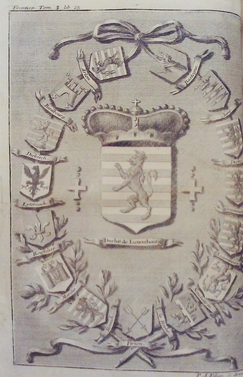 Bertholet - Ecclesiastical And Civil History Of The Duchy Of Luxembourg And County Of Chiny. 1741.