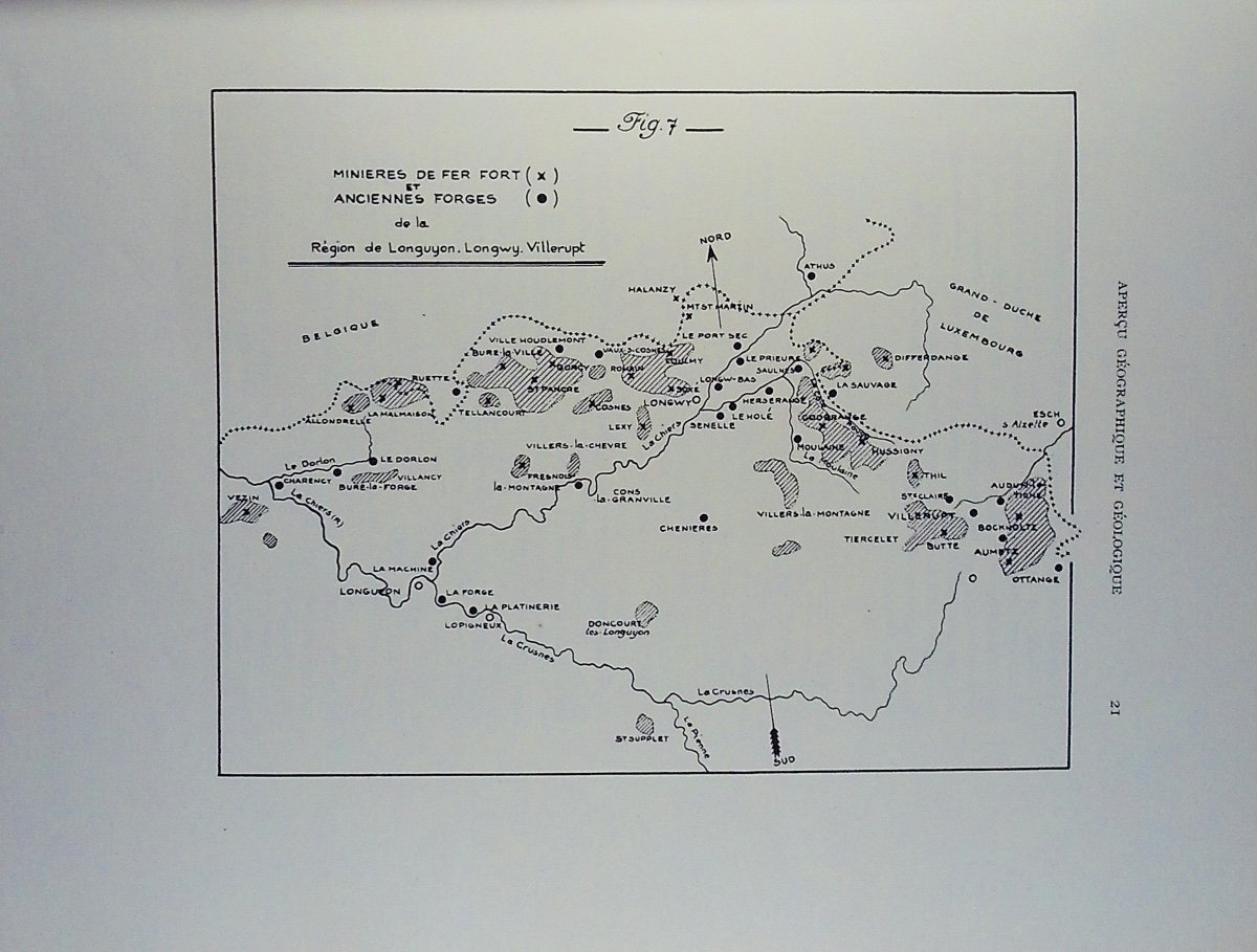 BICHELONNE (J.), ANGOT (P) - Le bassin ferrifère de Lorraine. Berger-Levrault, 1939. Broché.-photo-4