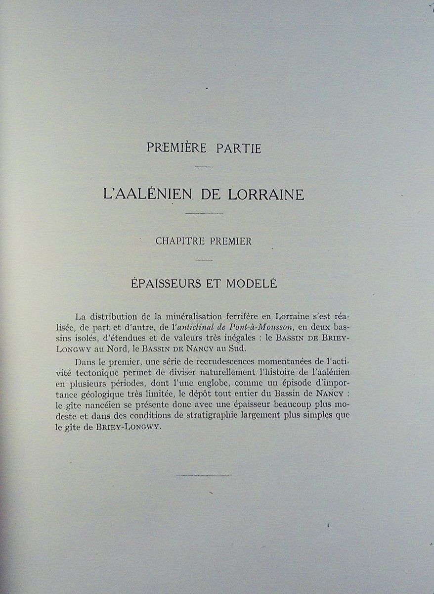 BICHELONNE (J.), ANGOT (P) - Le bassin ferrifère de Lorraine. Berger-Levrault, 1939. Broché.-photo-1
