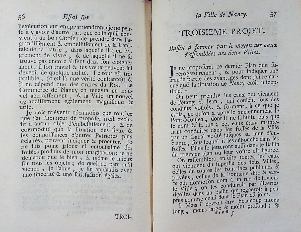 BILISTEIN - Essai sur la ville de Nancy capitale du duché de Lorraine. Amsterdam, 1762.-photo-2