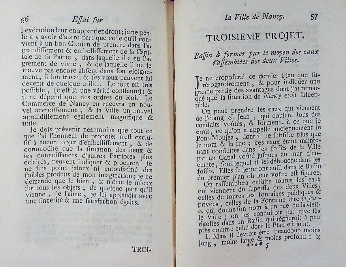 Bilistein - Essay On The City Of Nancy, Capital Of The Duchy Of Lorraine. Amsterdam, 1762.-photo-2