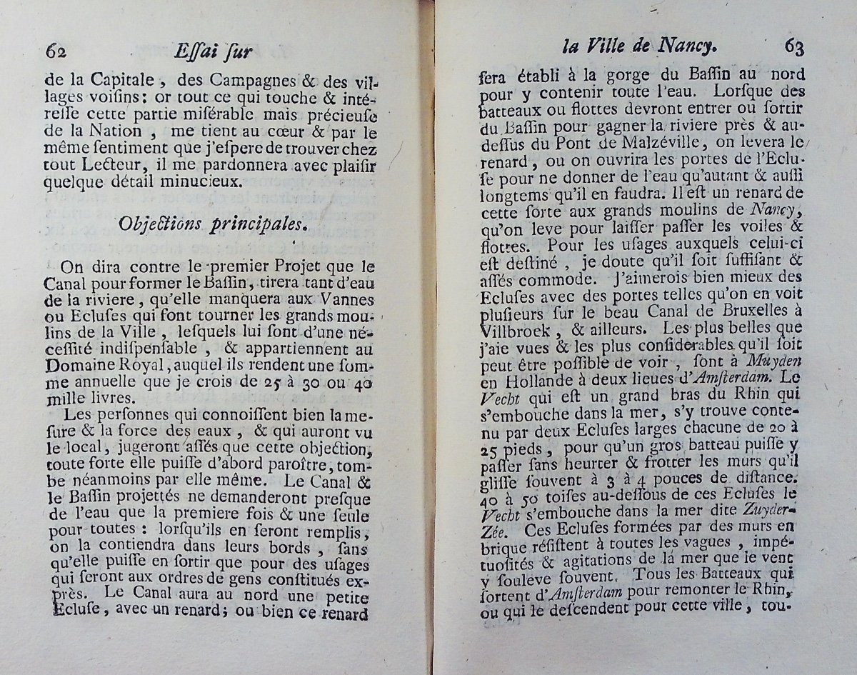 BILISTEIN - Essai sur la ville de Nancy capitale du duché de Lorraine. Amsterdam, 1762.-photo-8