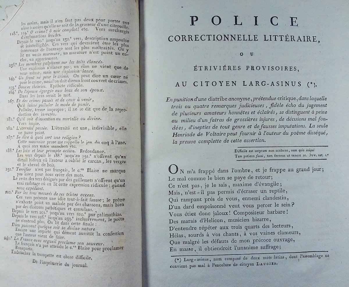 Blaise Et Laugier - Collection Of Poems, Libels, Diatribes And Political Pamphlets 1800 To 1802.-photo-3