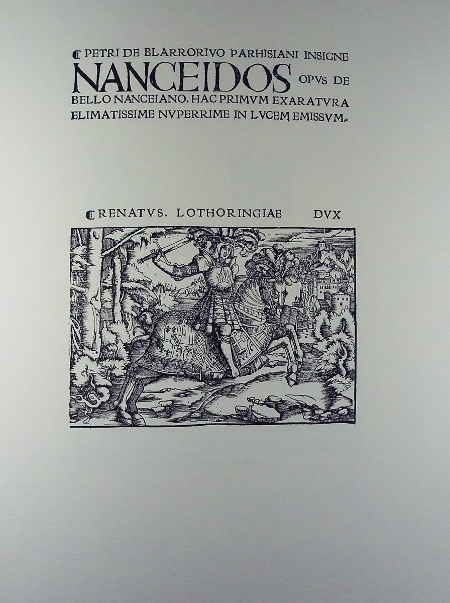 Blarru (pierre De) - La Nancéide. Imprimerie Berger-levrault, 1978. Reissue.