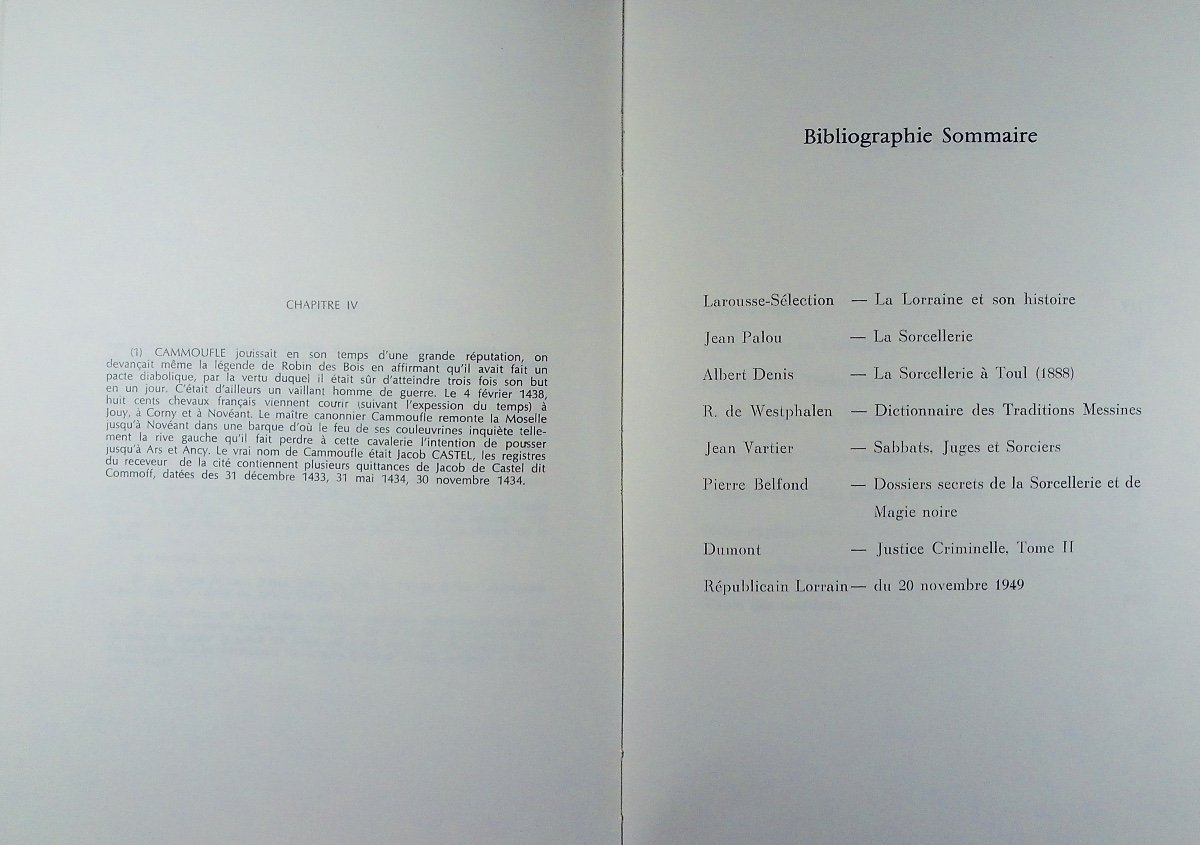 Bohr (claude) - The Inquisition In Lorraine. Imprimerie Du Center Professionel, 1973, Paperback.-photo-8