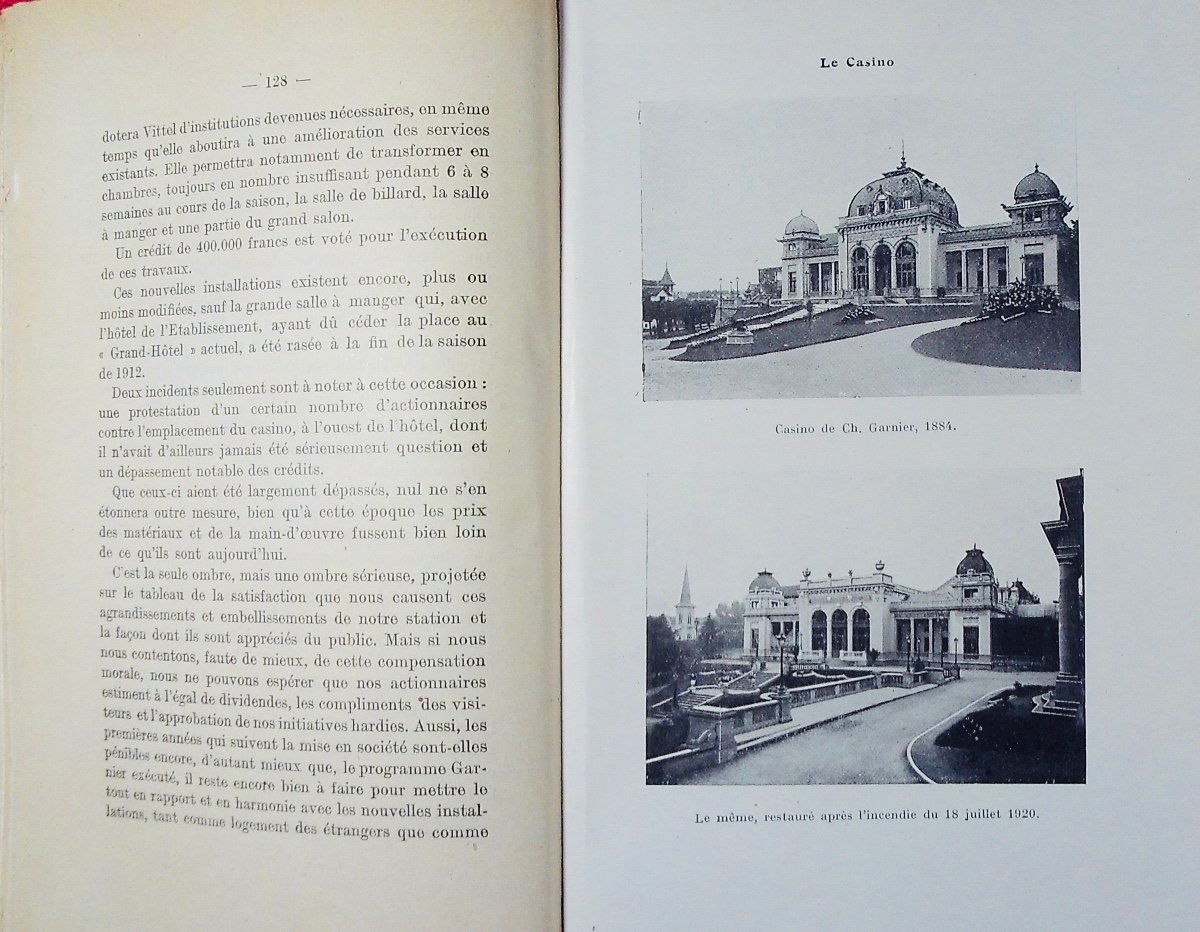 Bouloumié - History Of Vittel. Creation Of A Spa Town. Maloine, 1925, Paperback.-photo-5