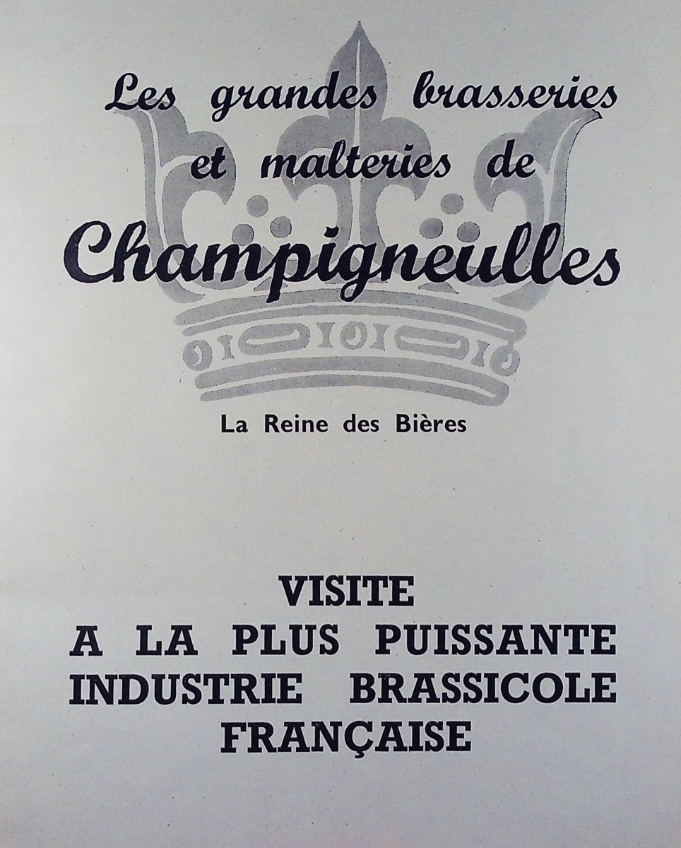 Advertising Brochure - Large Breweries And Malt Houses Of Champigneulles. 1954.-photo-3