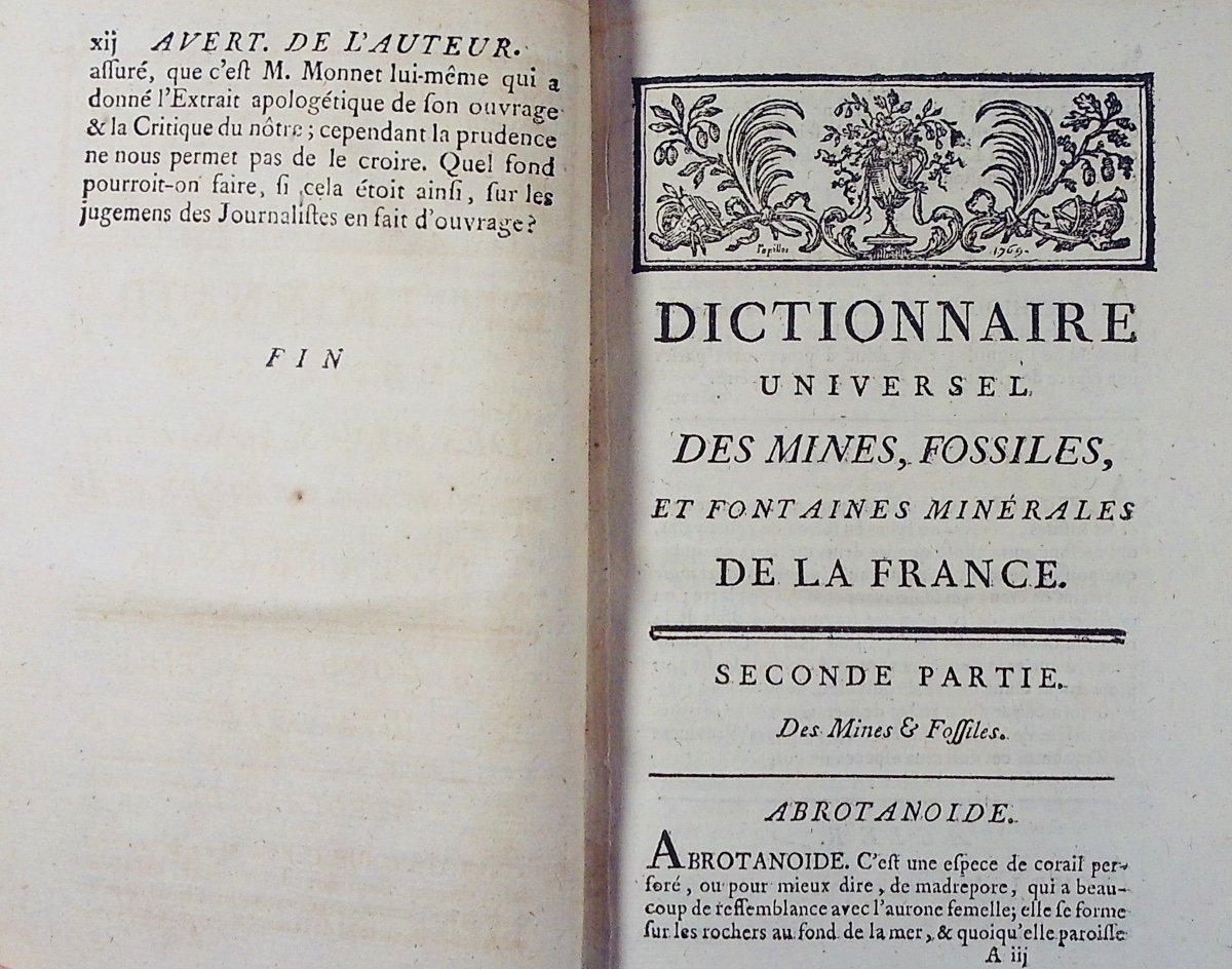BUC'HOZ (Pierre-Joseph) - Dictionnaire minéralogique et hydrologique. Volland et Royez, 1785.-photo-4