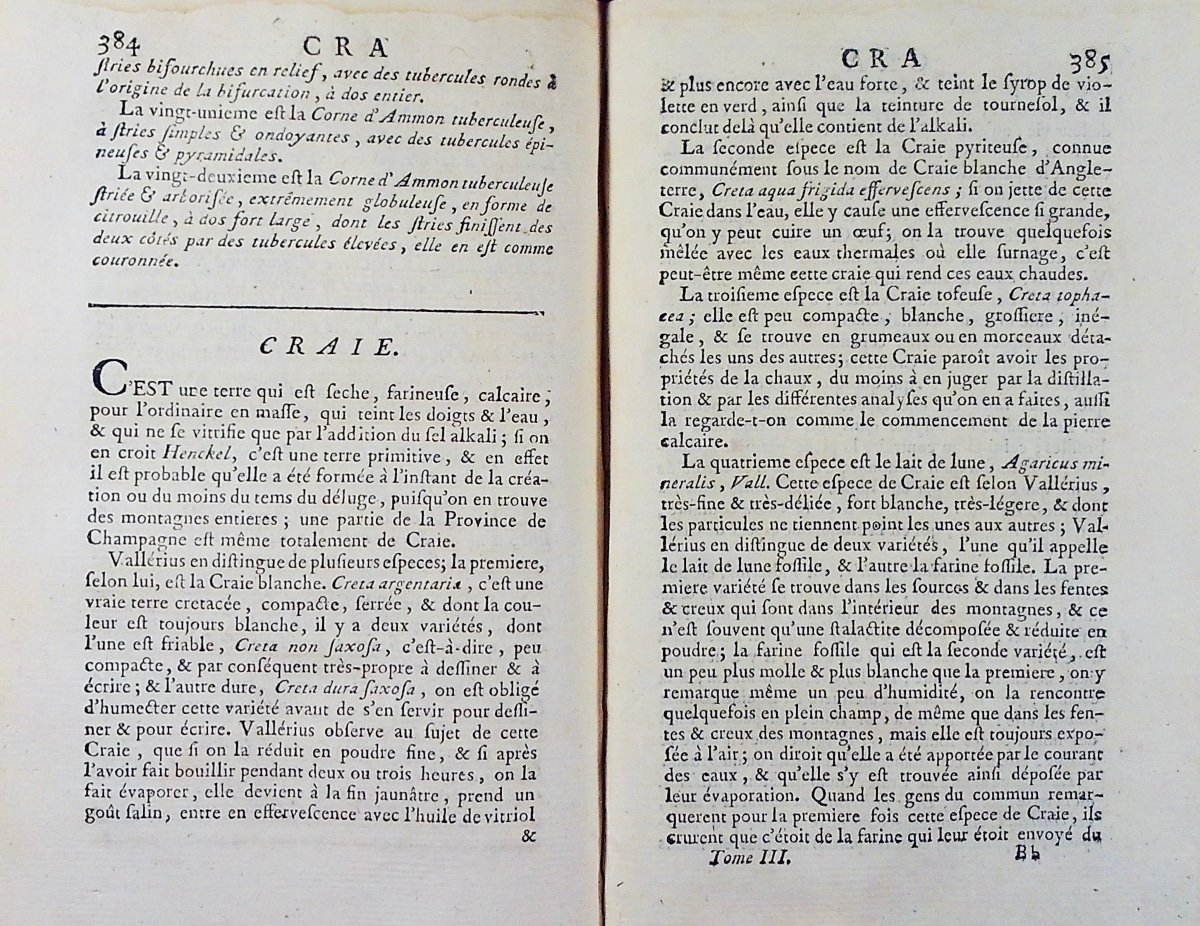 BUC'HOZ (Pierre-Joseph) - Dictionnaire minéralogique et hydrologique. Volland et Royez, 1785.-photo-5