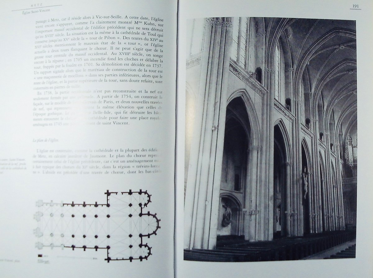 Burnand (marie-claire) - Gothic Lorraine. Picard, éditeur, 1989, Bound With Dust Jacket.-photo-1