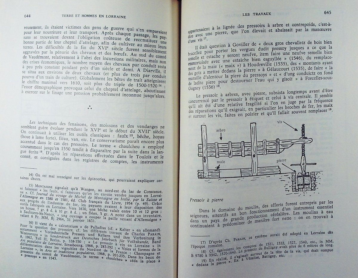 Cabourdin (guy) - Land And Men In Lorraine 1550-1635. Nancy, Pun, 1977, Thesis, Paperback.-photo-4