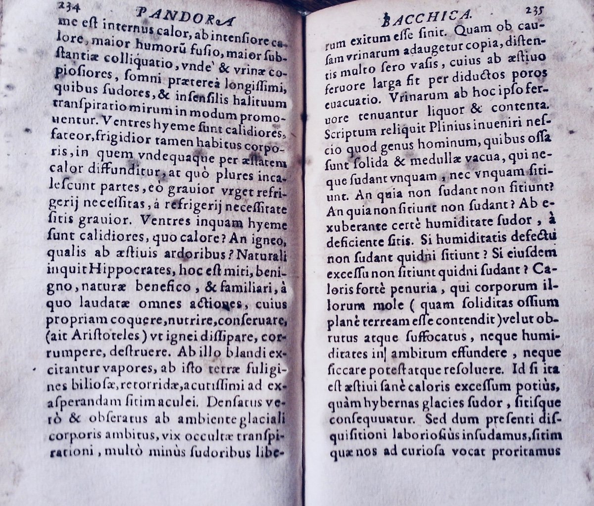 CACHET (Christophe) - Pandora bacchica. Publié à Toul, en 1614, chez Philippi, reliure moderne.-photo-5