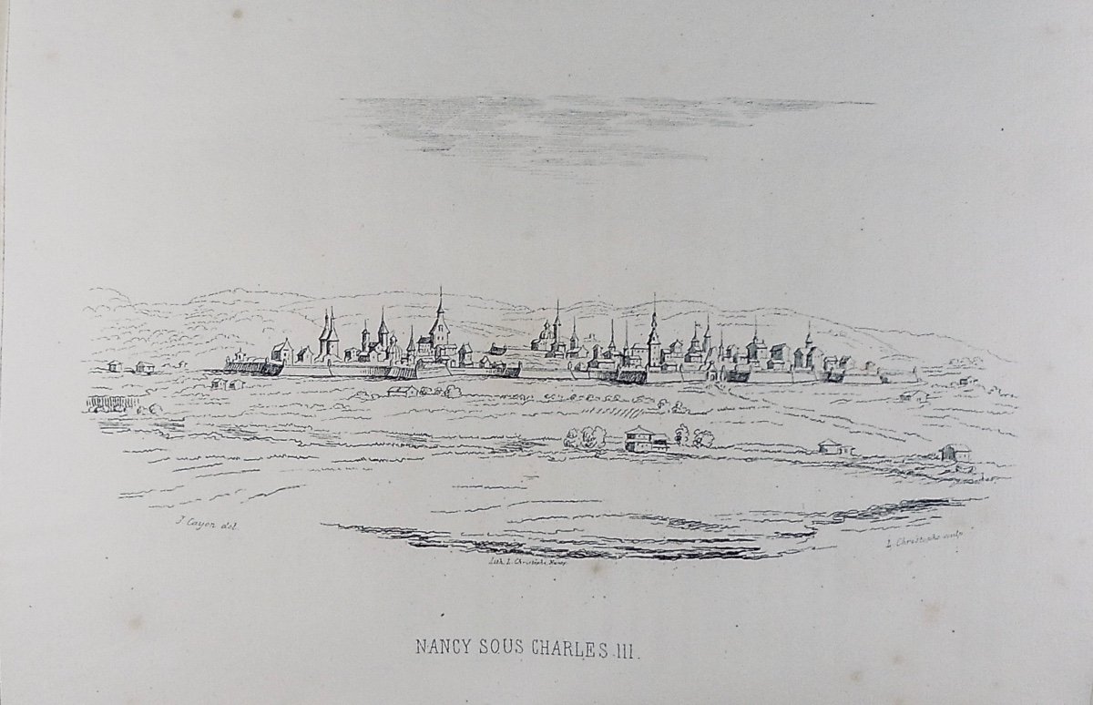 CAYON (Jean) - Histoire physique, civile, morale et politique de Nancy. 1846, cartonnage ancien-photo-4