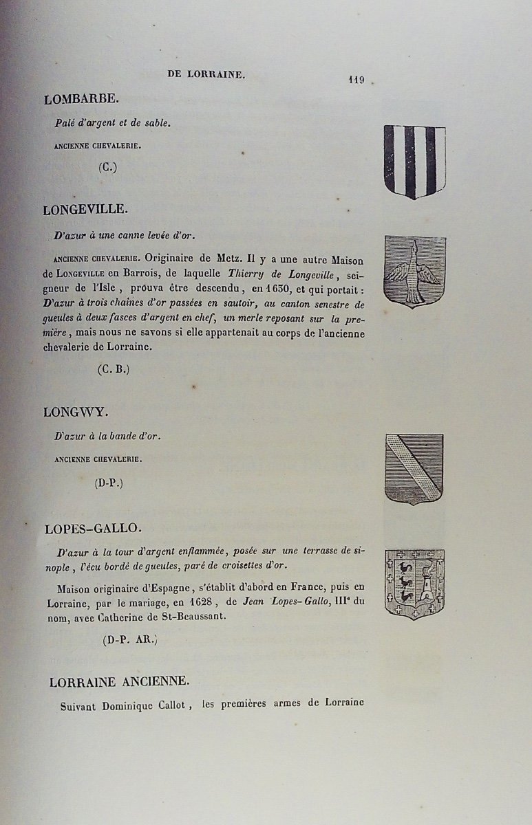 Cayon (jean) - Ancient Chivalry Of Lorraine, Or Historic Armorial. Cayon-liébault, 1850.-photo-7