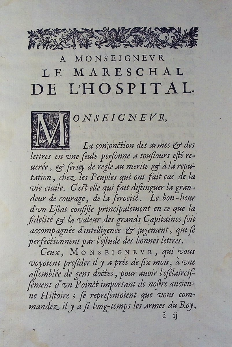 CHANTEREAU-LEFEBVRE - Discours historique, concernant le mariage d'Ansbert. 1647, reliure vélin-photo-3