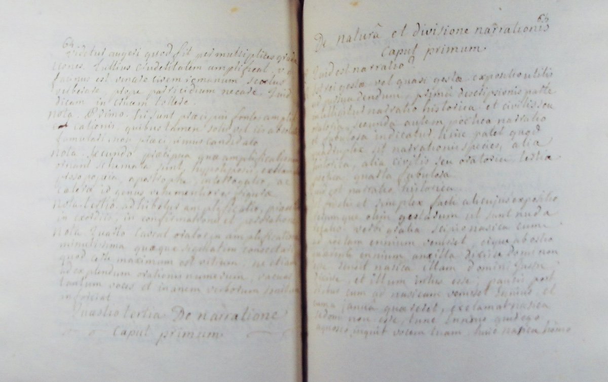 CLÉMENT (Jean-François) - Manuscrit de rhétorique en latin. Toul, Par l'auteur, 1746, relié.-photo-7